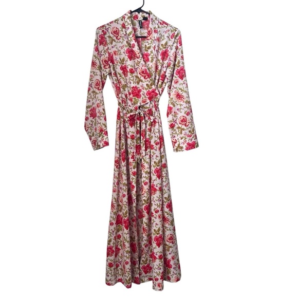 Something Navy Red Poppy Gina Floral Coverup Size xxs - Picture 1 of 14